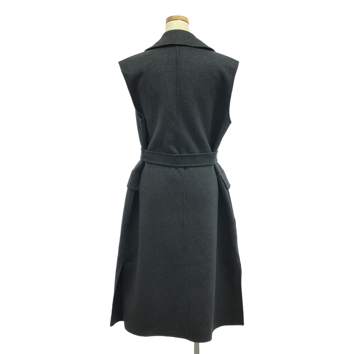 S MAX MARA / エスマックスマーラ | 2023AW | CUCITO A MANO クチートアマーノ ウール ロングジレ | 38 | チャコールグレー | レディース