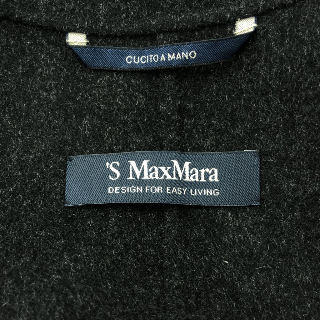 S MAX MARA / エスマックスマーラ | 2023AW | CUCITO A MANO クチートアマーノ ウール ロングジレ | 38 | チャコールグレー | レディース