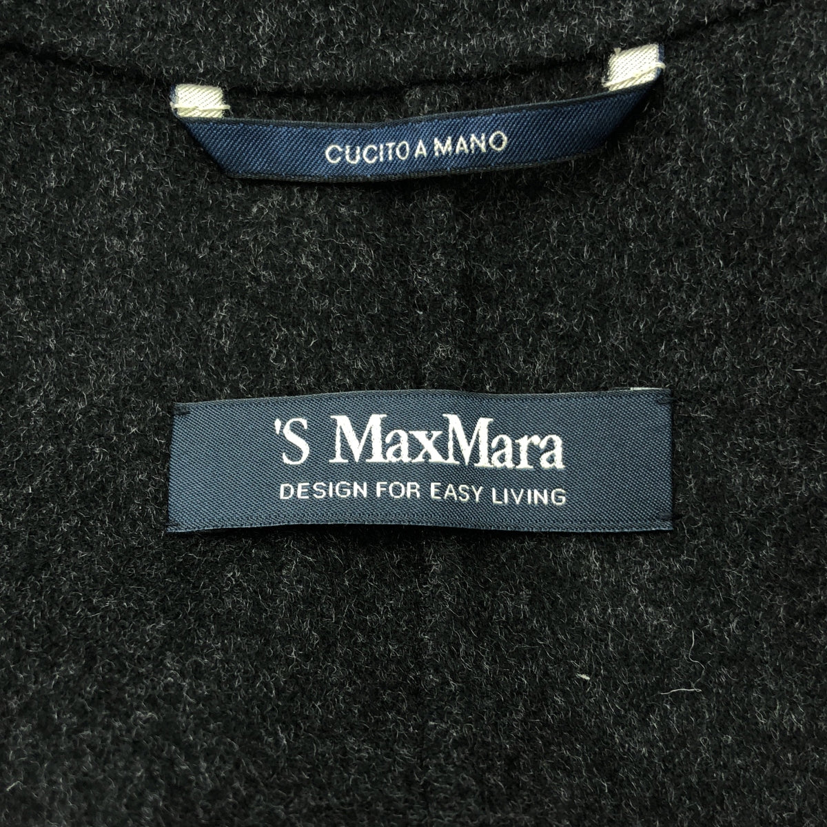 S MAX MARA / エスマックスマーラ | 2023AW | CUCITO A MANO クチートアマーノ ウール ロングジレ | 38 | チャコールグレー | レディース