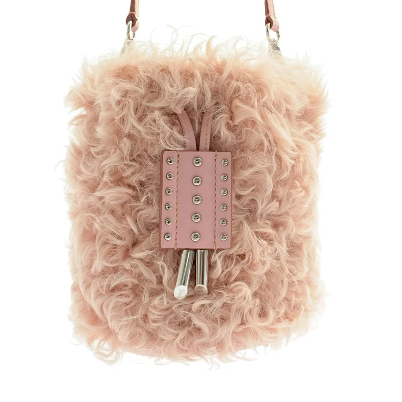 TOD'S / 托德斯 | 鉚釘毛絨兩用斜背包 |