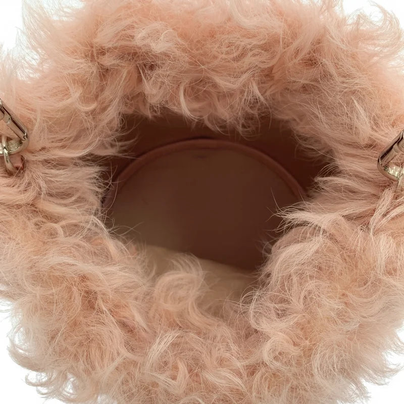 TOD'S / 托德斯 | 鉚釘毛絨兩用斜背包 |