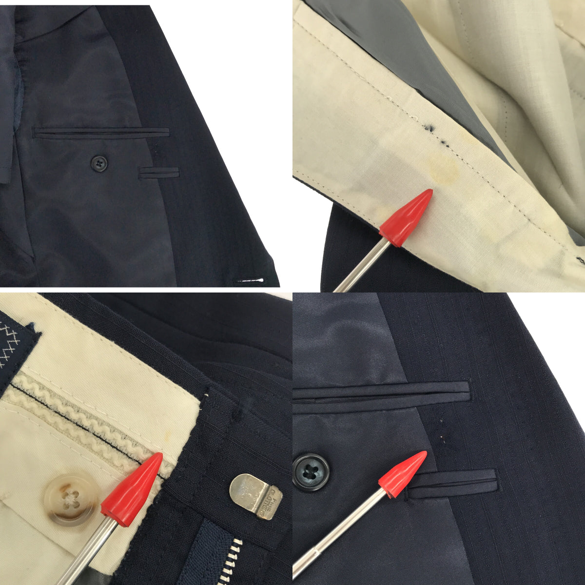 Burberrys / バーバリーズ | セットアップ フォーマルスーツ ウール混 ストライプ テーラードジャケット スラックス |