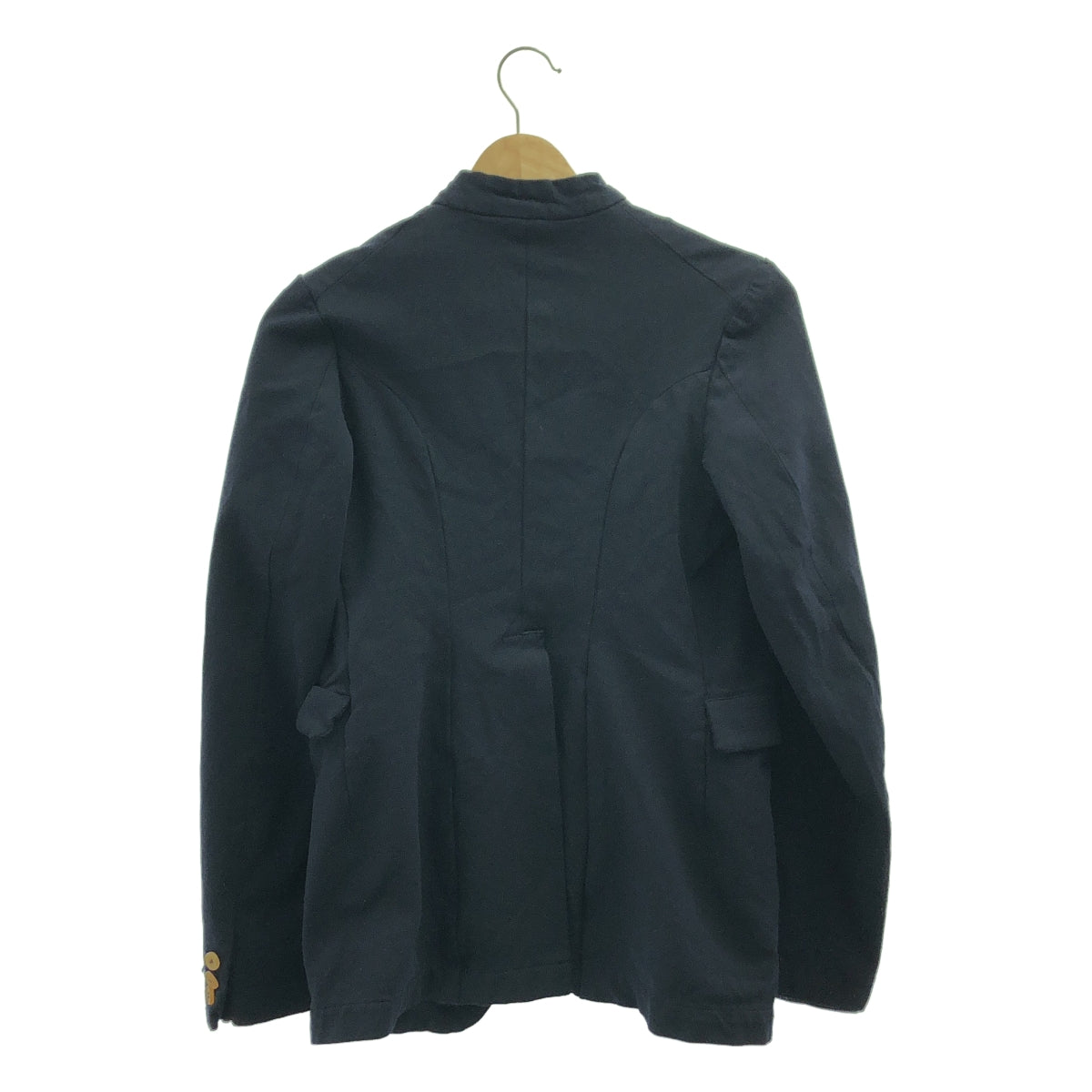 COMME des GARCONS COMME des GARCONS / 콤콤 | 폴리에스터 축융 스탠드 컬러 재킷 | SS | 네이비 | 여성