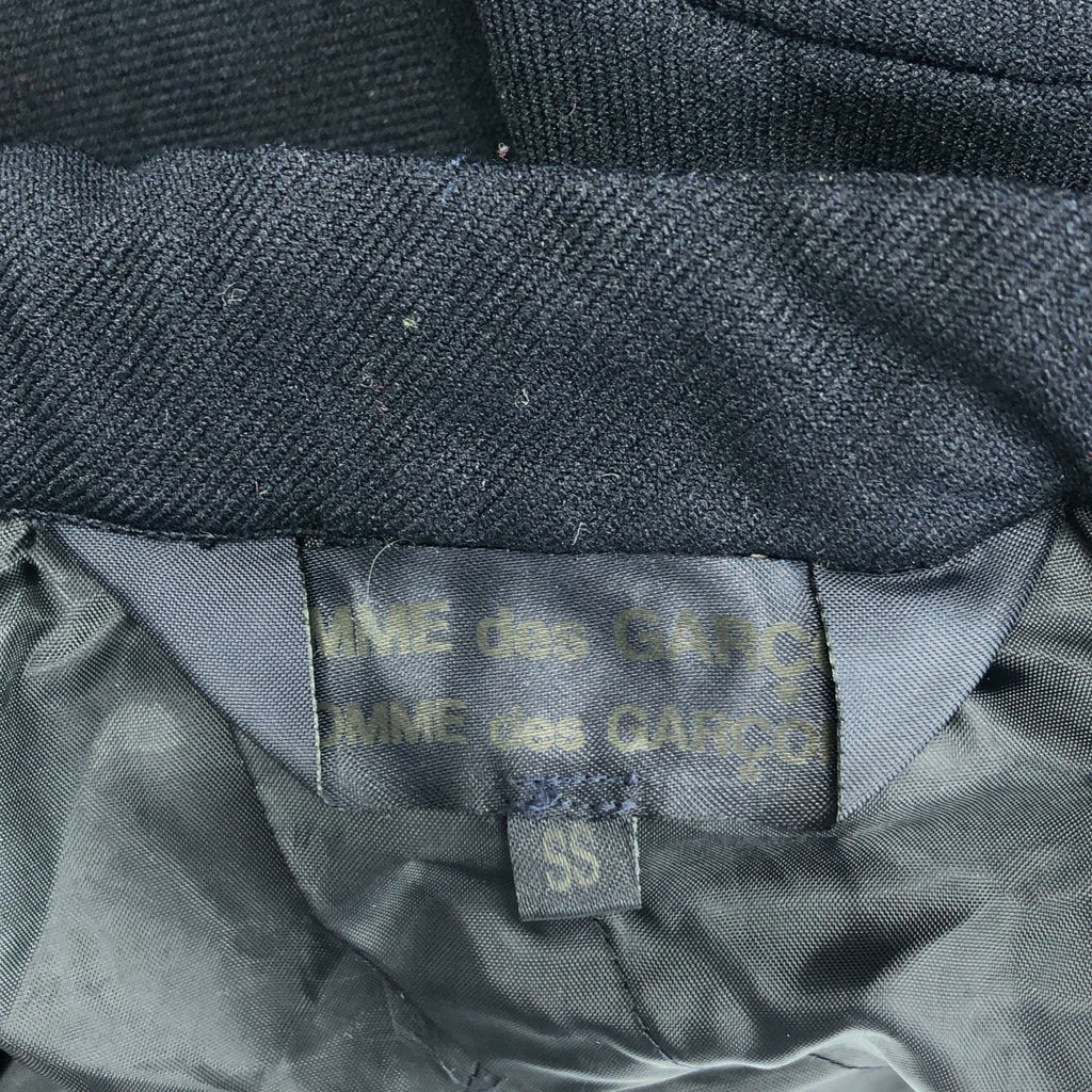 COMME des GARCONS COMME des GARCONS / 콤콤 | 폴리에스터 축융 스탠드 컬러 재킷 | SS | 네이비 | 여성