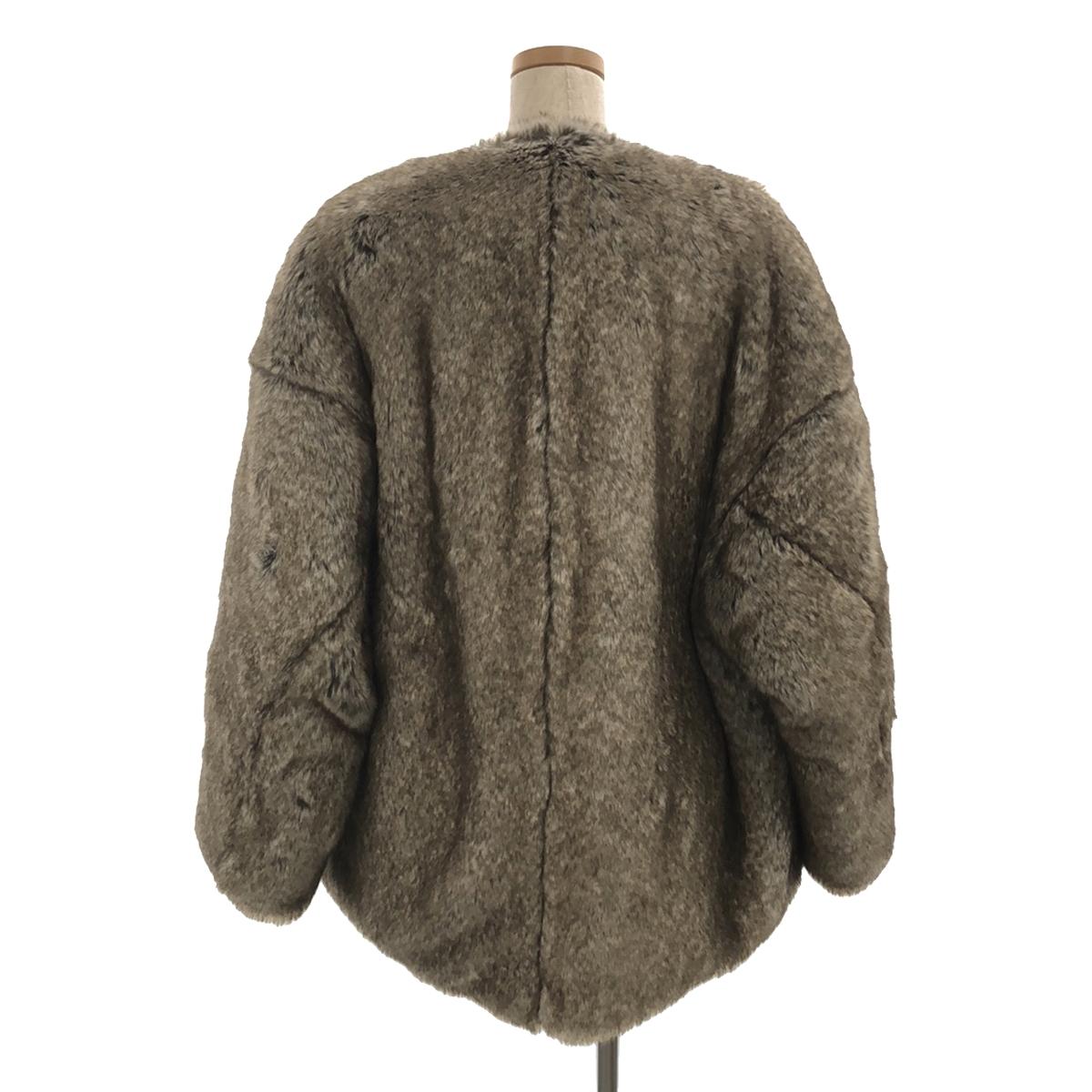 美品】 HYKE / ハイク | FAUX FUR REVERSIBLE JACKET リバーシブル ダウンジャケット | 2 | ブラウ – KLD