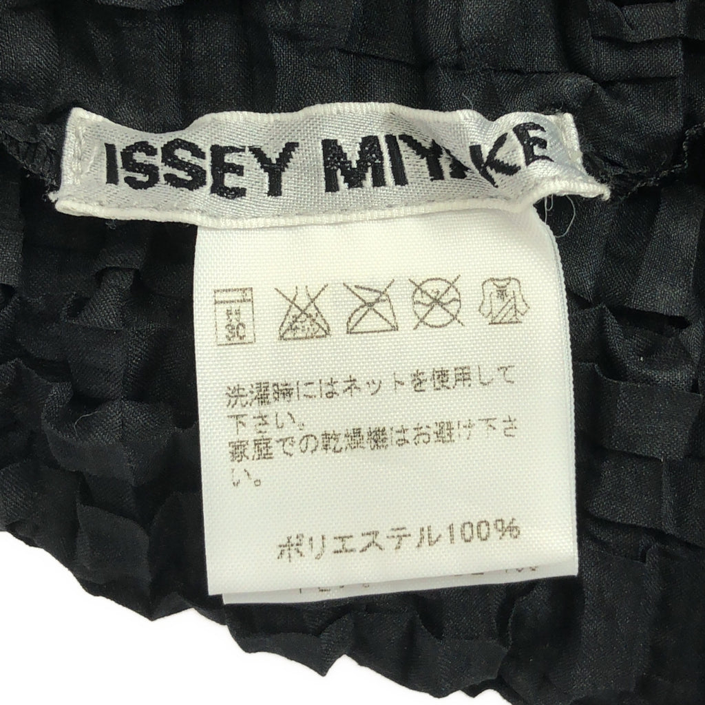 ISSEY MIYAKE / 이세이미야케 | 주름 가공 하이넥 쇼트 슬리브 컷소우 | M |