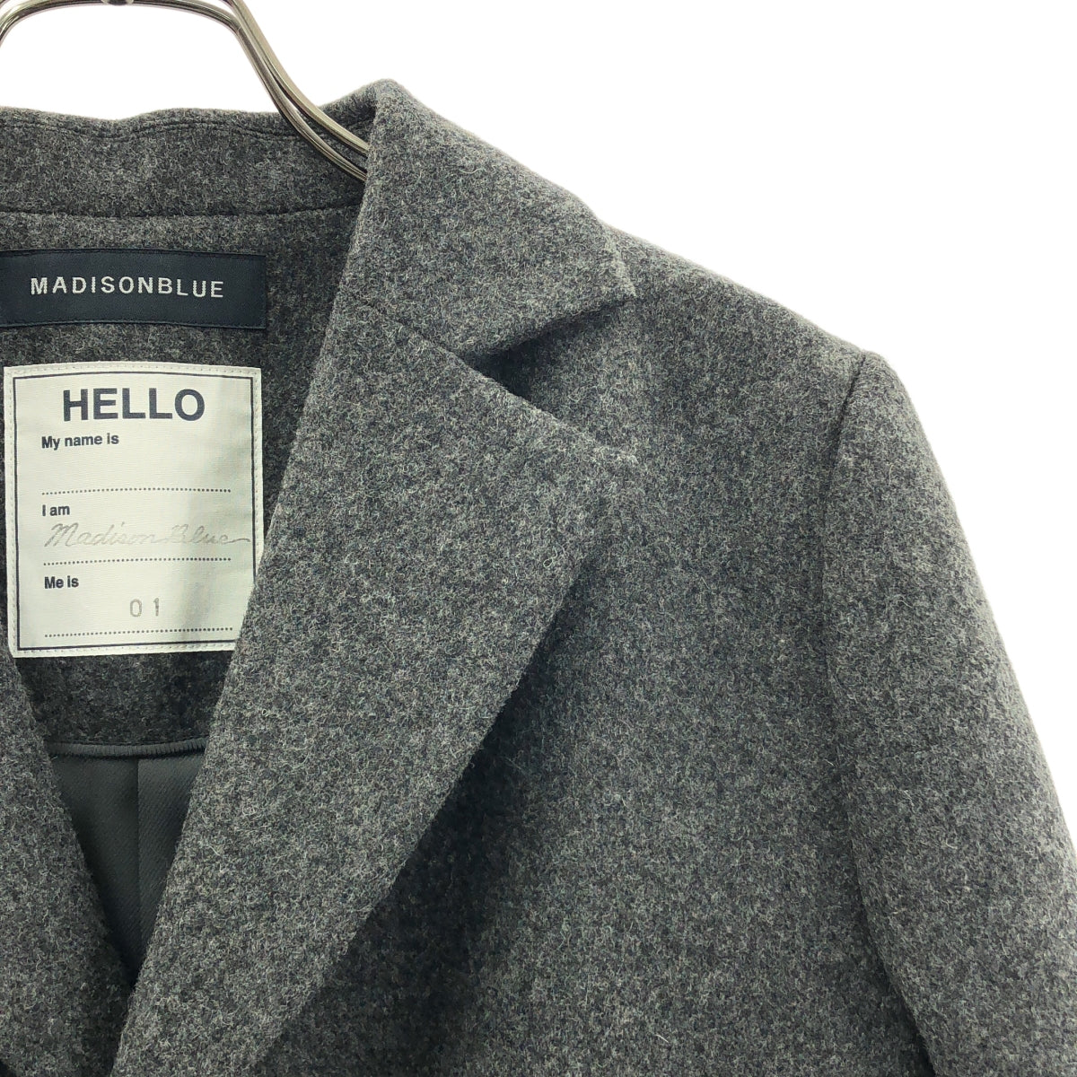MADISON BLUE / 매디슨 블루 | 2024AW | SINGLE-BREASTED COAT MELTON 멜튼 코트 | 01(S) |