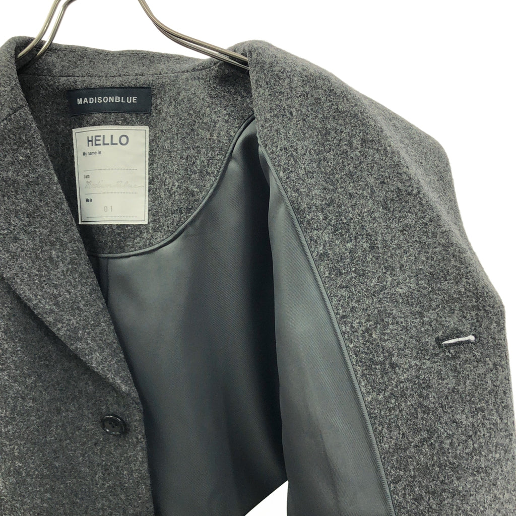 MADISON BLUE / 매디슨 블루 | 2024AW | SINGLE-BREASTED COAT MELTON 멜튼 코트 | 01(S) |
