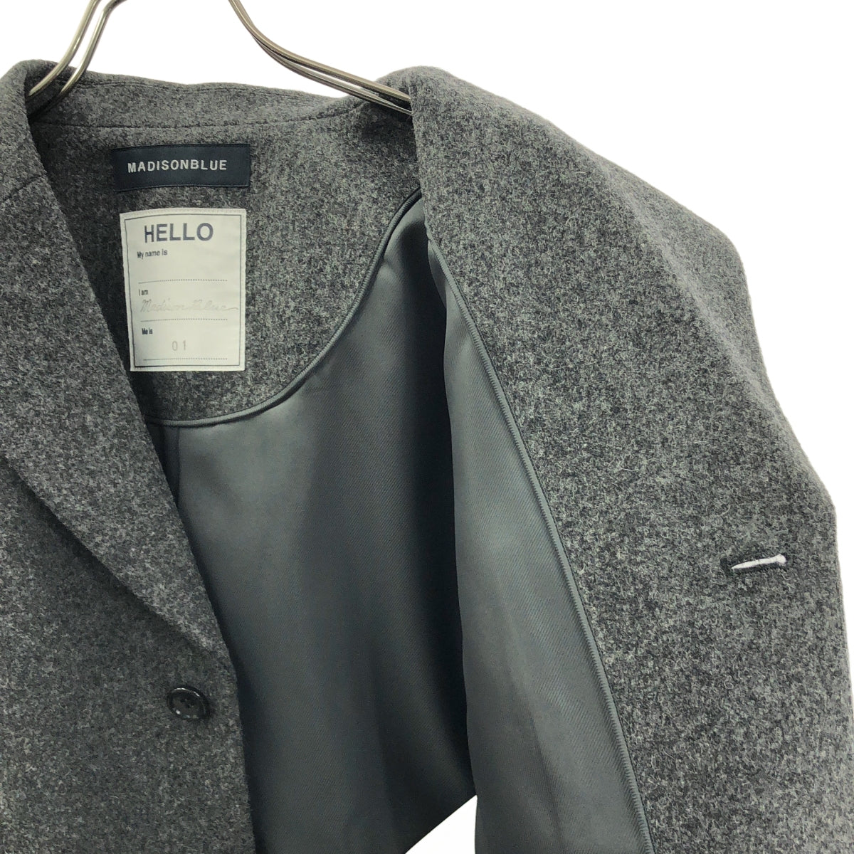 MADISON BLUE / 매디슨 블루 | 2024AW | SINGLE-BREASTED COAT MELTON 멜튼 코트 | 01(S) |