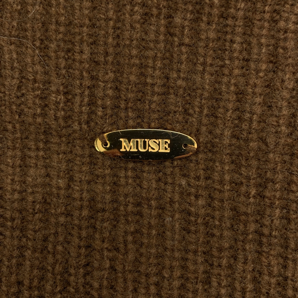 MUSE de Deuxieme Classe / ミューズドゥーズィーエムクラス | アゼ ハイネックプルオーバー ニット | F | ブラウン | レディース