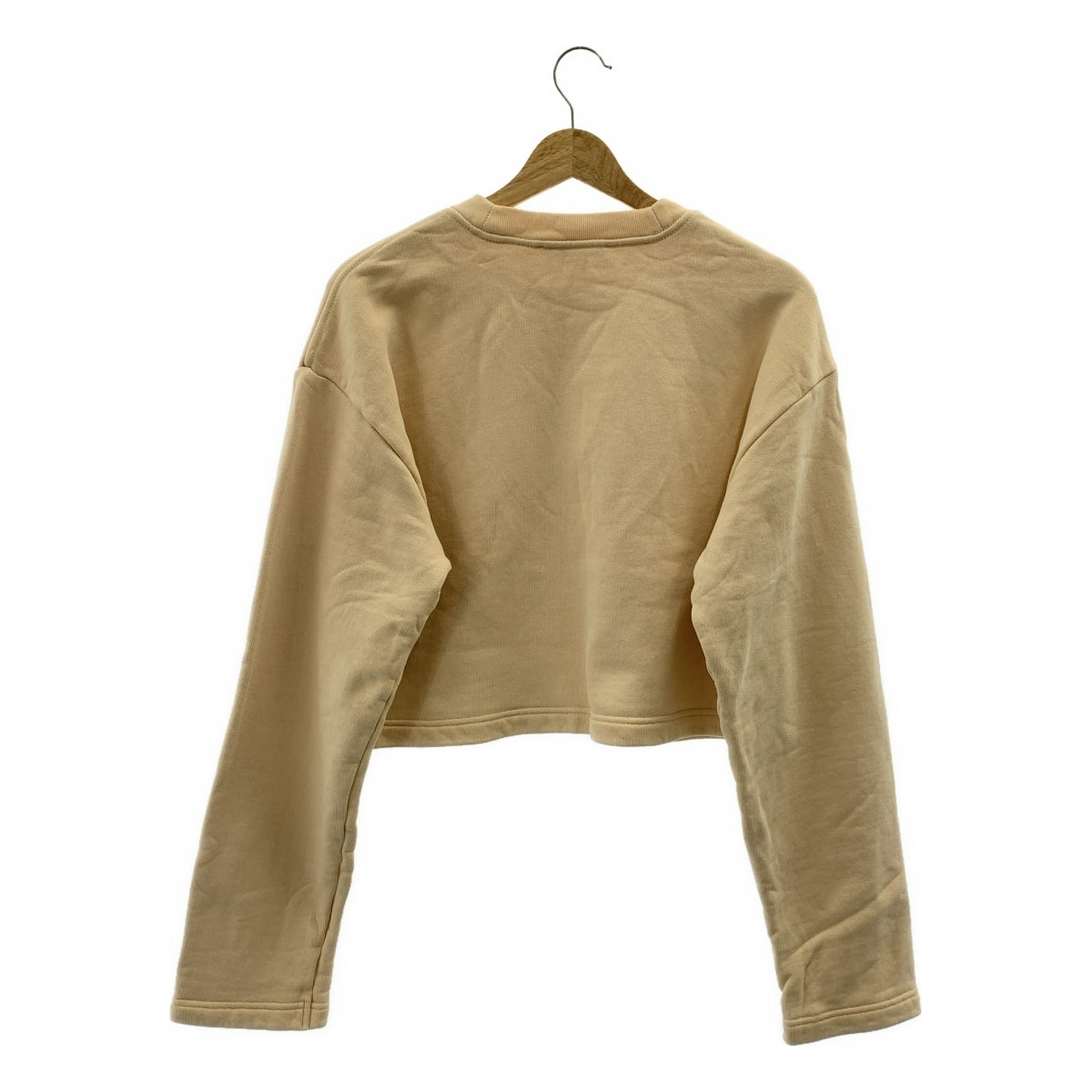 Acne Studios / アクネストゥディオズ | FN-WN-SWEA000184 / プリント クロップド トレーナー | S | ベージュ | レディース