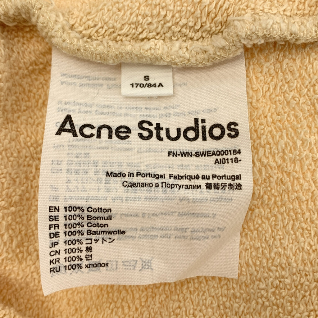Acne Studios / アクネストゥディオズ | FN-WN-SWEA000184 / プリント クロップド トレーナー | S | ベージュ | レディース