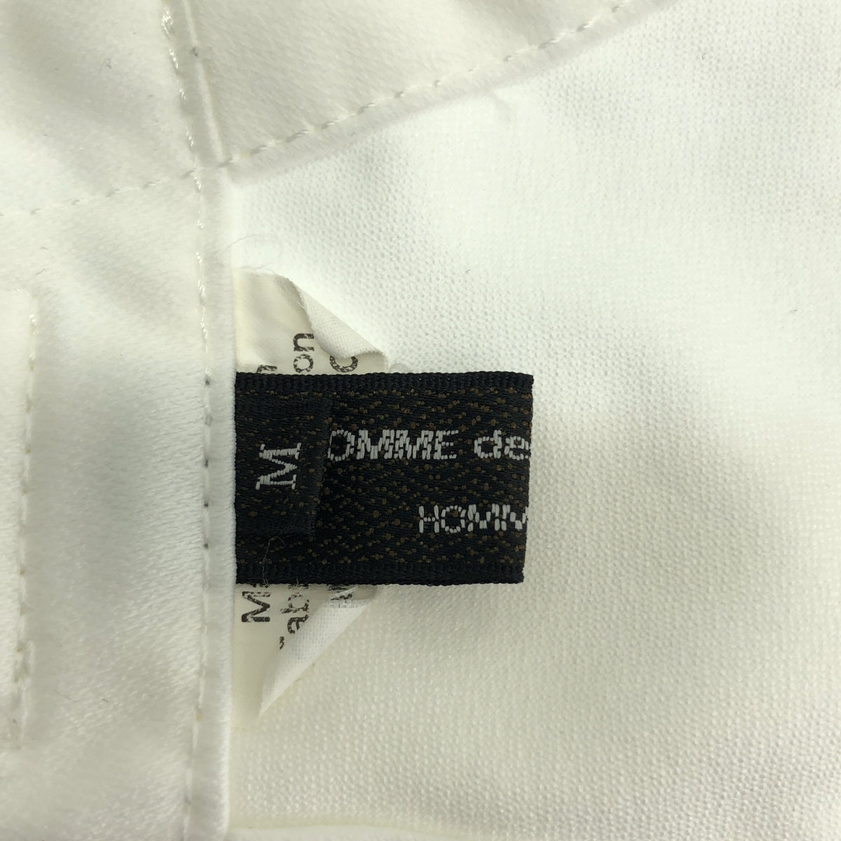 COMME des GARCONS HOMME PLUS | 2018秋冬 |聚酯變形不對稱調節肩長背心|中號 |白色|男士