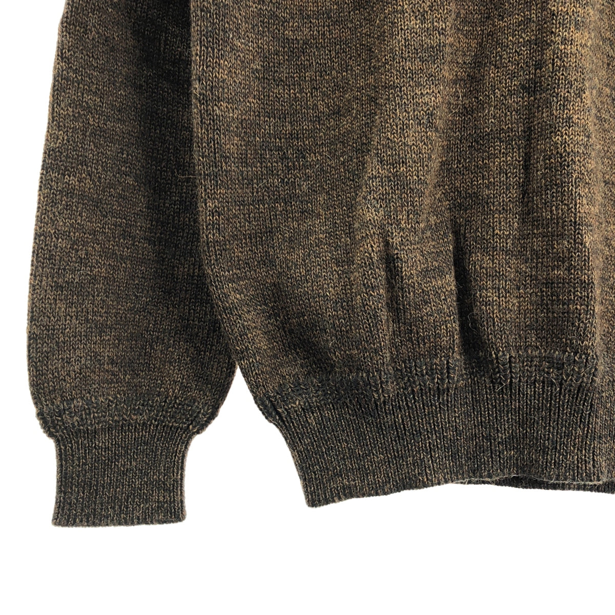 MHL. / 엠에이치엘 마가렛 하웰 | 알파카 울 니트 스웨터 | L | 다크 브라운 | 남성