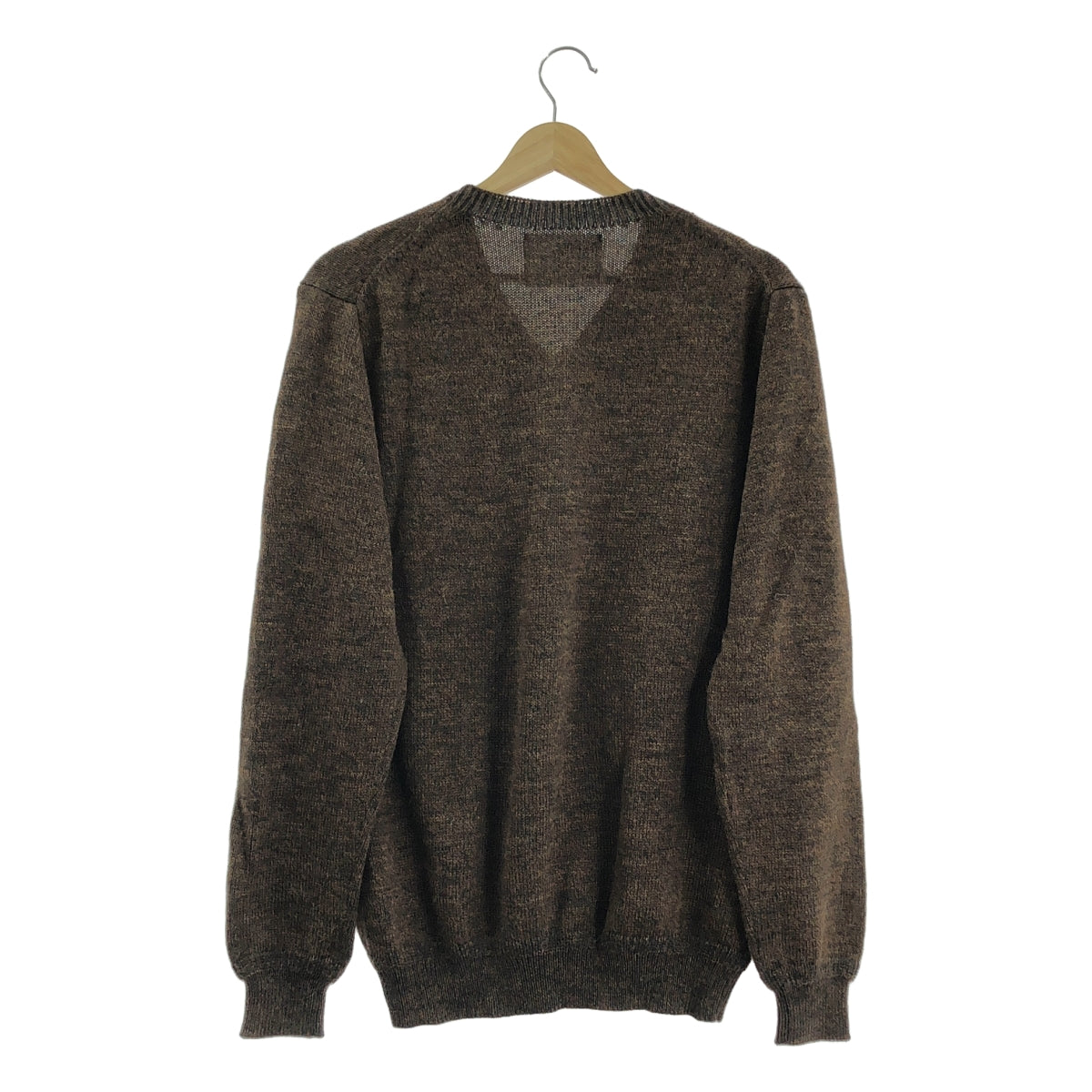 MHL. / 엠에이치엘 마가렛 하웰 | 알파카 울 니트 스웨터 | L | 다크 브라운 | 남성