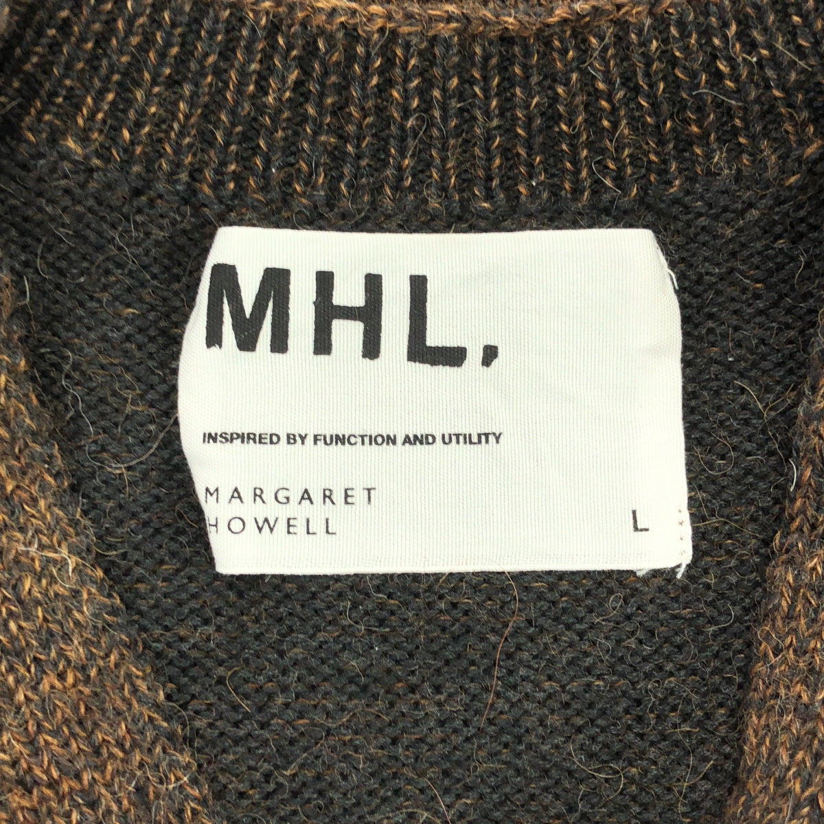 MHL. / エムエイチエルマーガレットハウエル | アルパカ ウール ニット セーター | L | ダークブラウン | メンズ