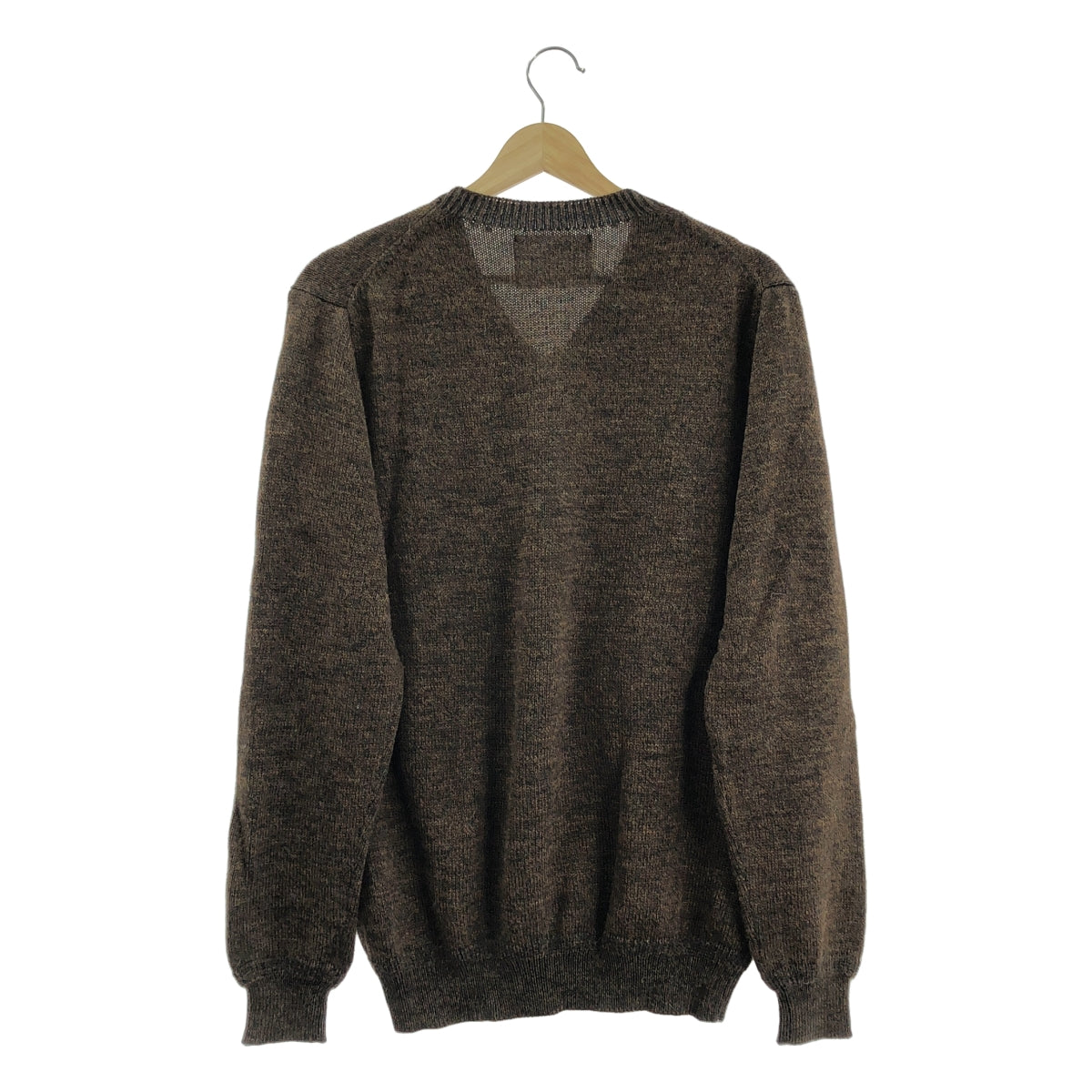 MHL. / 엠에이치엘 마가렛 하웰 | 알파카 울 니트 스웨터 | L | 다크 브라운 | 남성