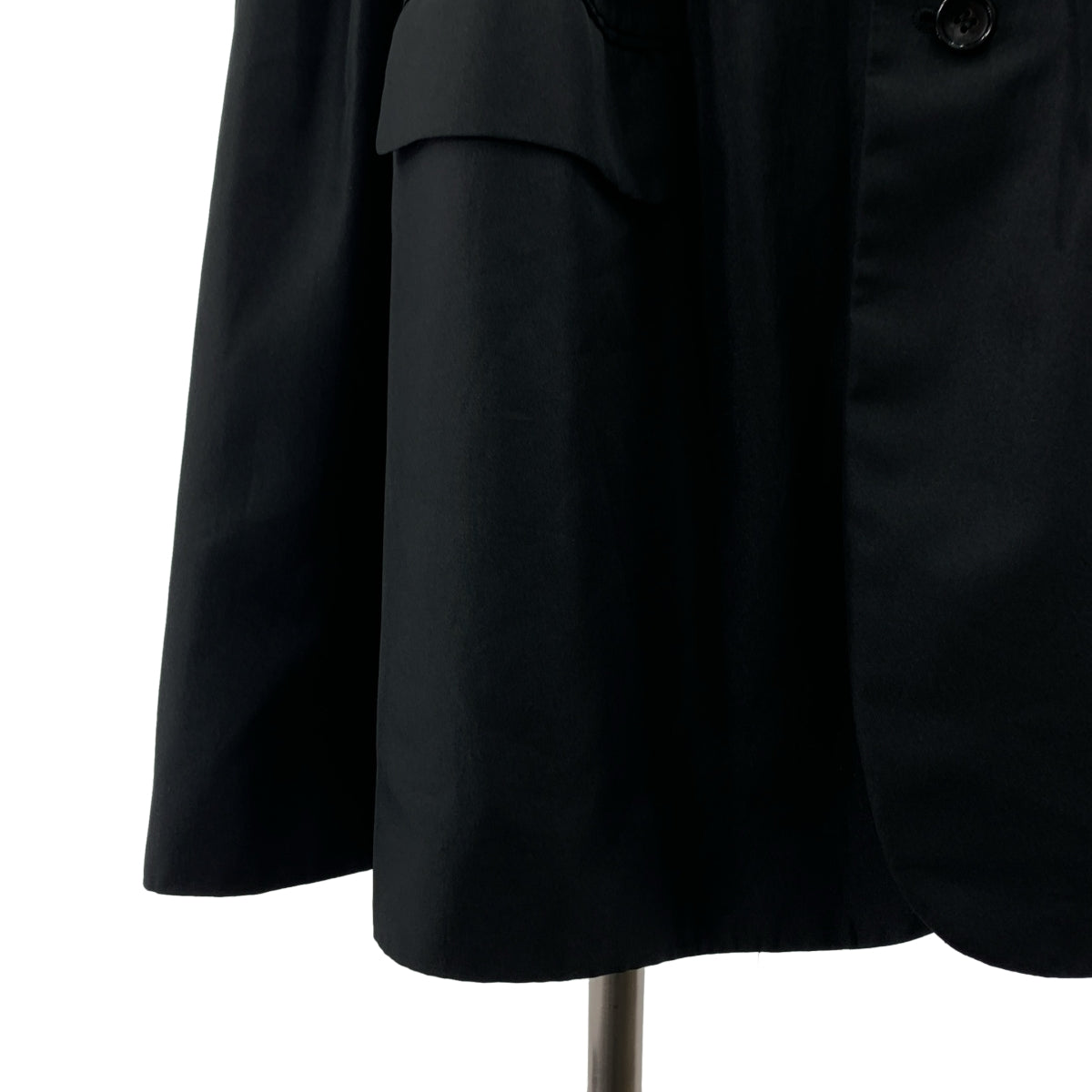 COMME des GARÇONS HOMME PLUS | 2024春夏 | 聚酯纖維不對稱褶皺單排扣外套 / 全襯裡 | M碼 |