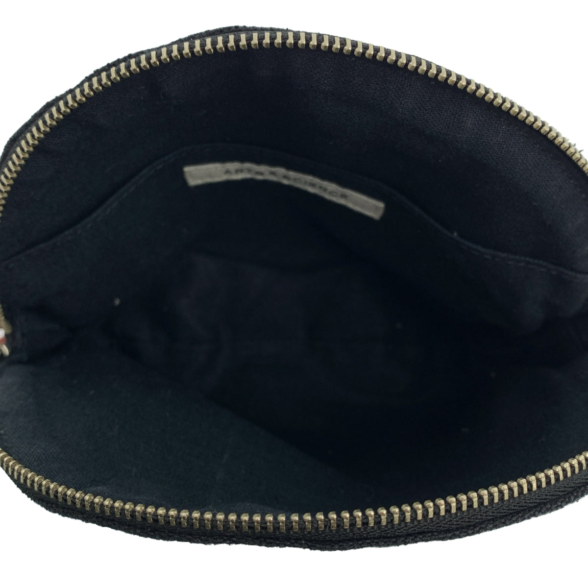 ARTS&SCIENCE / アーツアンドサイエンス | Round pouch M リネン キャンバス ラウンドポーチ |