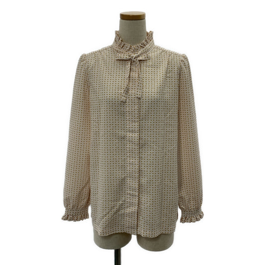 APC / A.P.C. | 全身印花荷葉邊領結襯衫 | 34 | 女款