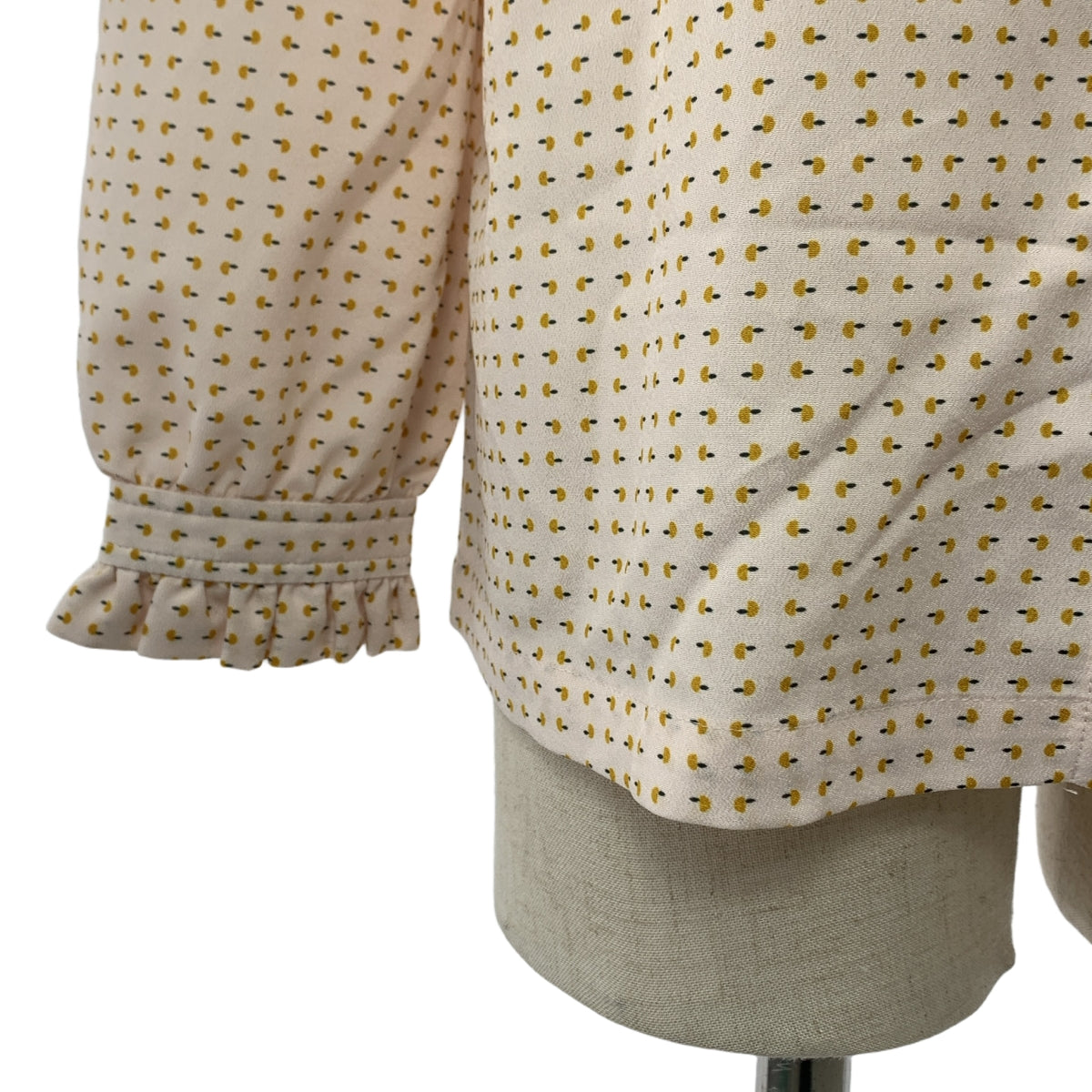 APC / A.P.C. | 全身印花荷葉邊領結襯衫 | 34 | 女款