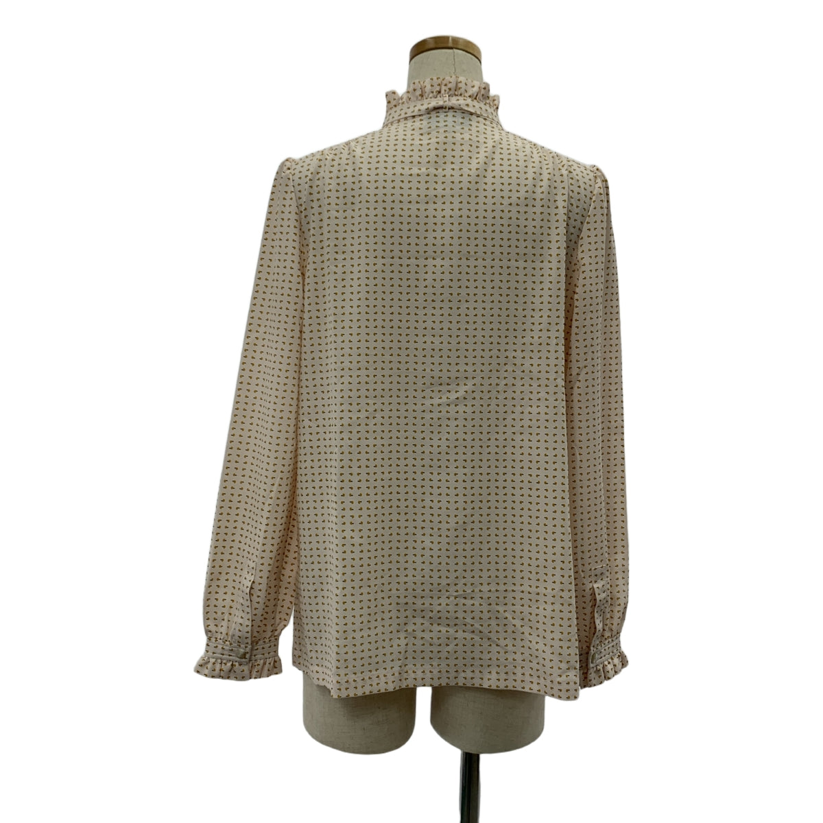 APC / A.P.C. | 全身印花荷葉邊領結襯衫 | 34 | 女款