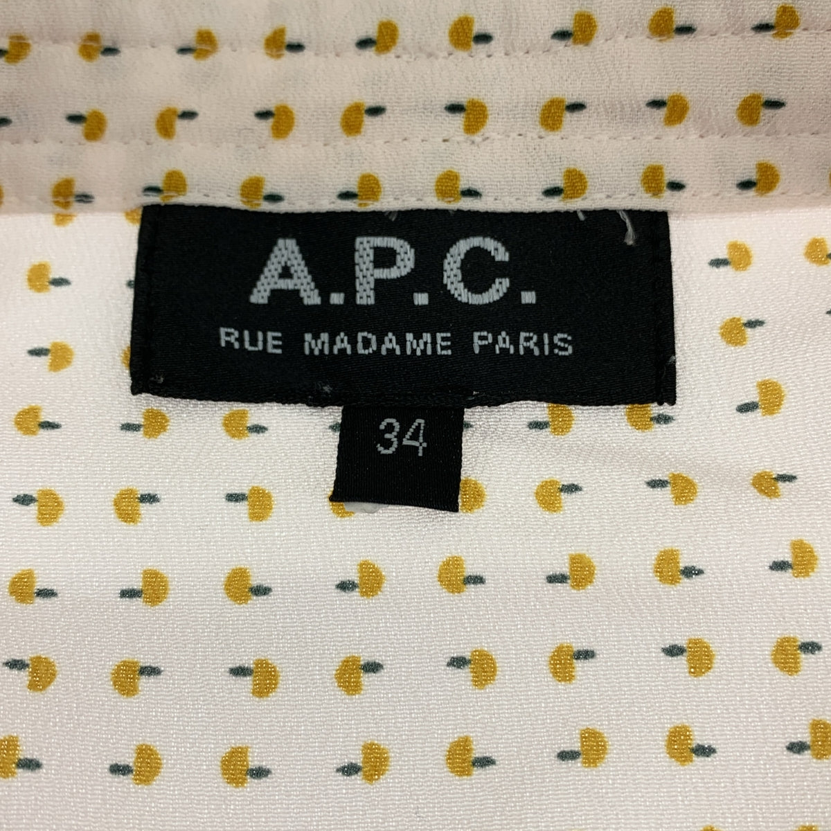 APC / A.P.C. | 全身印花荷葉邊領結襯衫 | 34 | 女款