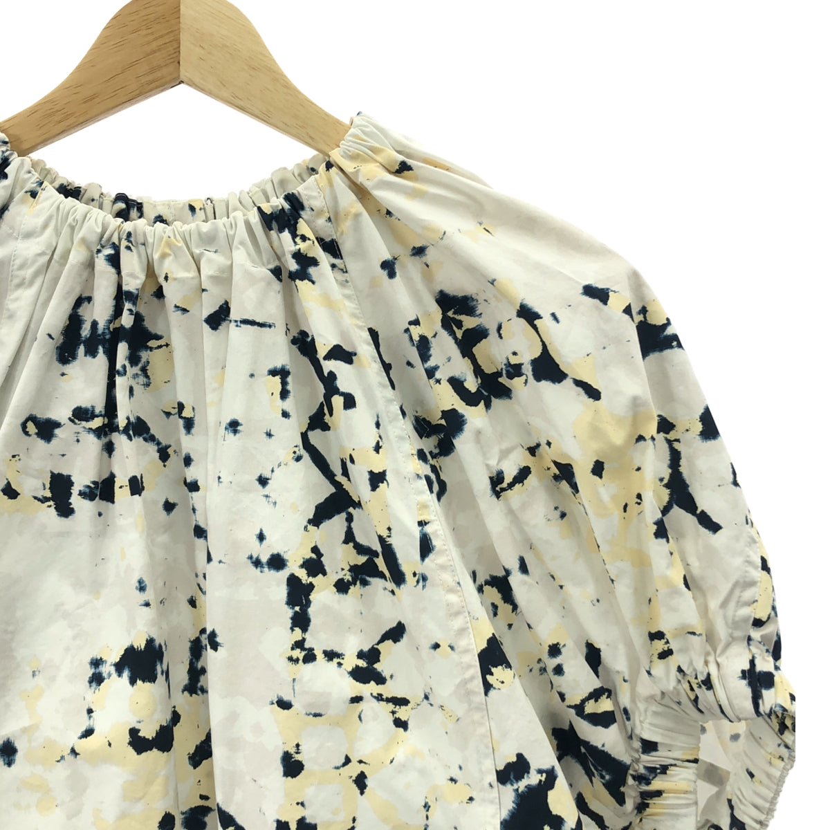 3.1 Phillip Lim / スリーワンフィリップリム | 総柄 ギャザー コットン ブラウス | XS | マルチカラー | レディース