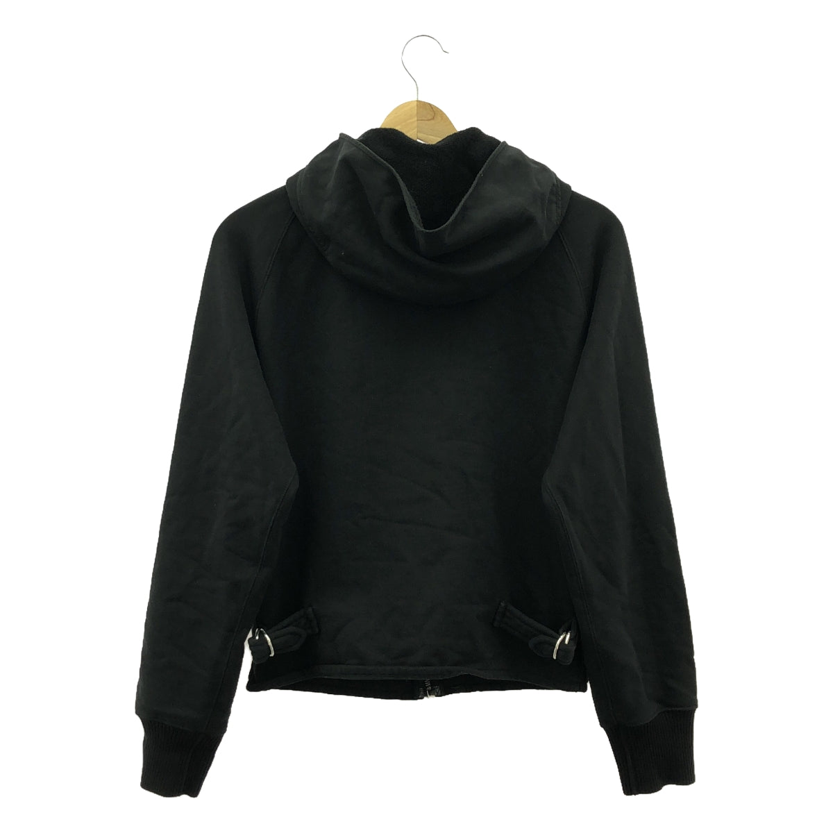 Maison Margiela | 2021SS | Cotton Logo Double Adjuster Sweat Zip Hoodie | S | Black | Women's