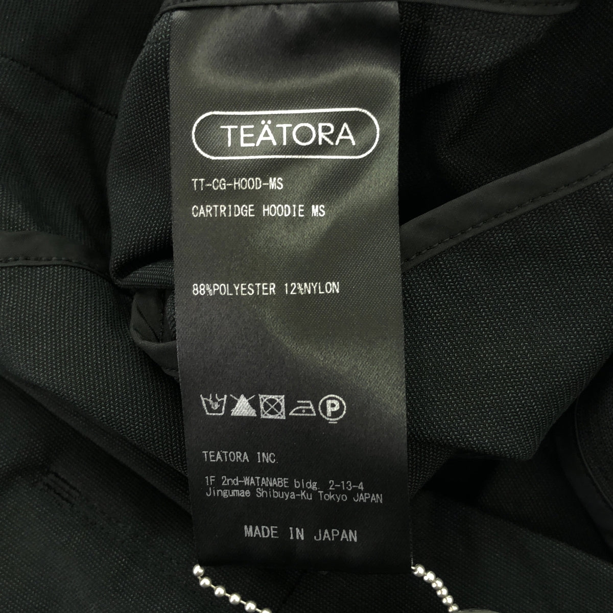 TEATORA / テアトラ | CARTRIDGE HOODIE MS - DIVERSE / カートリッジ ジャケット フーディ | 1 | black | メンズ