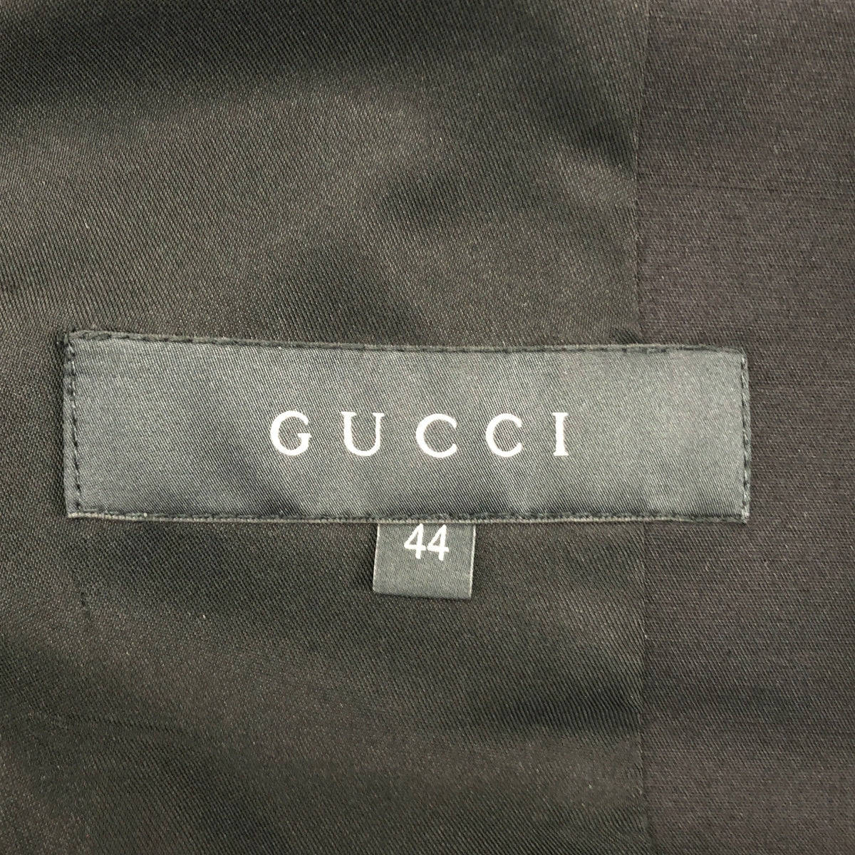 GUCCI | 標誌連結 2B 訂製外套 | 全襯裡 | 尺寸 44 | 黑色 | 女款