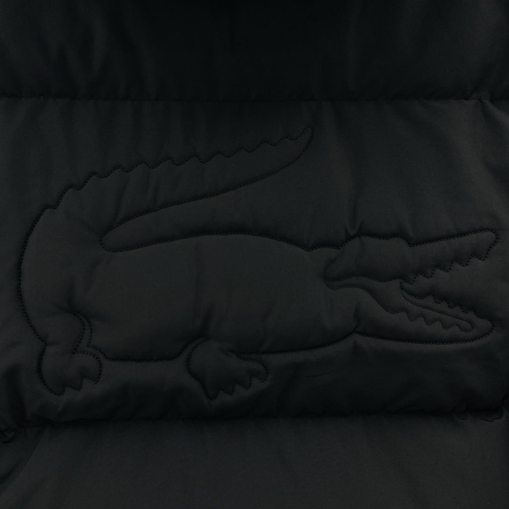 LACOSTE / ラコステ | ワンポイントワッペン ロゴジップ ダウンジャケット フーディ | 48 |