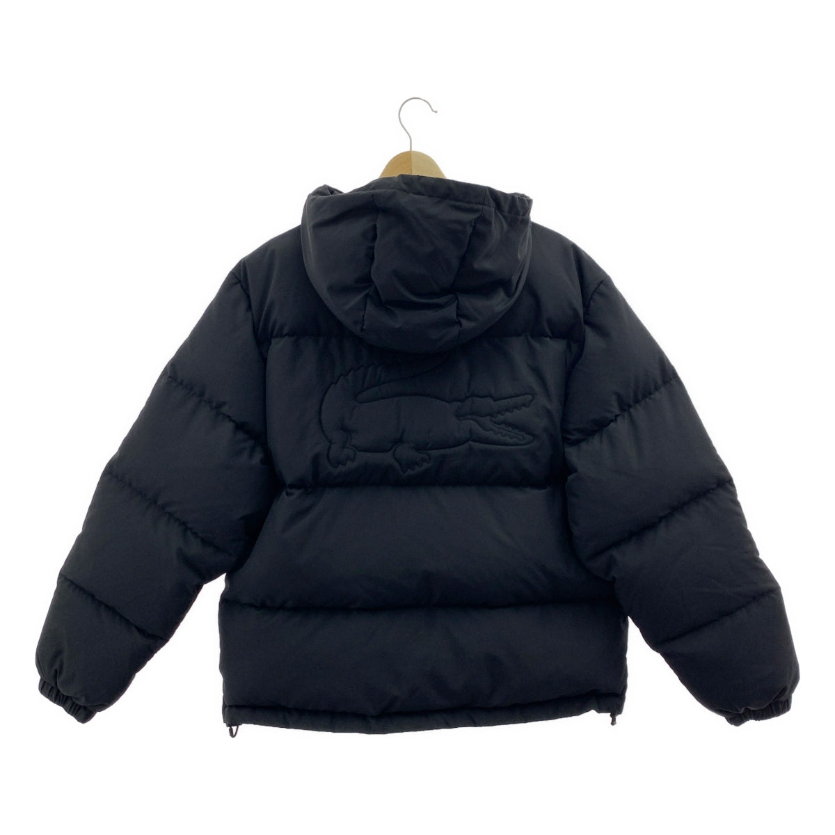 LACOSTE / ラコステ | ワンポイントワッペン ロゴジップ ダウンジャケット フーディ | 48 |