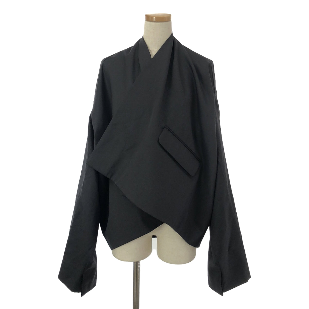 AMBUSH | 2way deformed wool wide jacket | O/S | Black | Women's