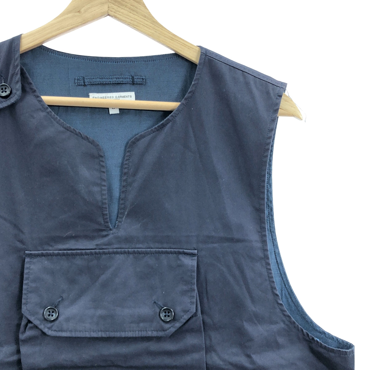 Engineered Garments / エンジニアドガーメンツ | COVER VEST HIGHCOUNT TWILL カバーベスト ハイカウントツイル コットン | S |