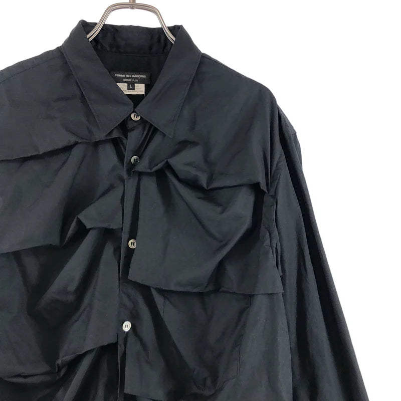COMME des GARCONS HOMME PLUS / コムデギャルソンオムプリュス | 2019SS | 変形 レギュラーカラー シャツ | L | メンズ