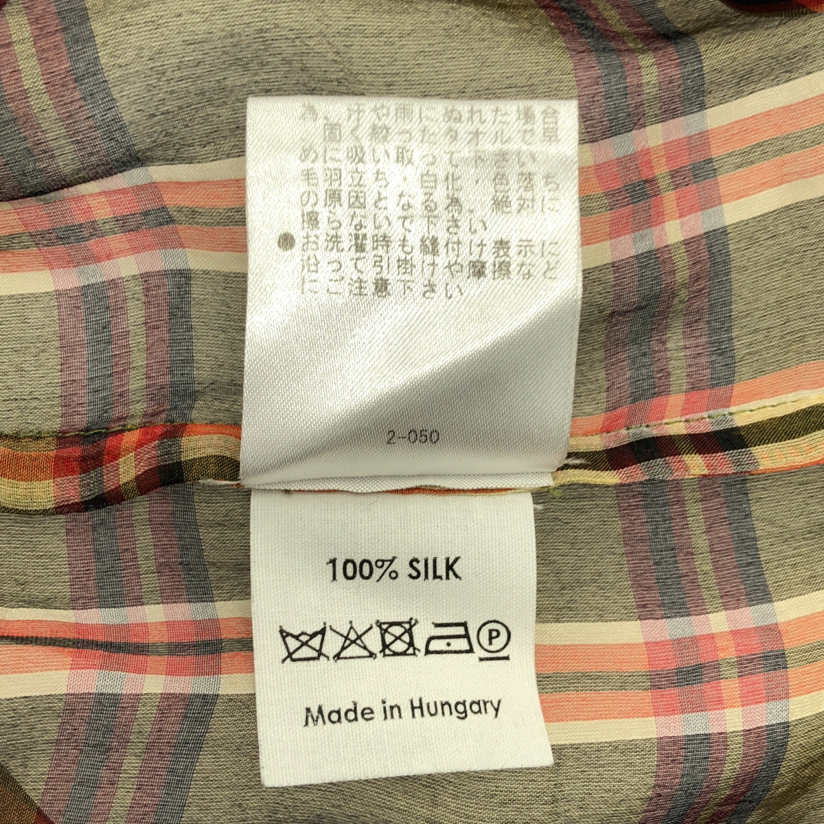 DRIES VAN NOTEN / 드리스 반 노튼 | silk 100% / 실크 라운드 컷 시아 민소매 롱 블라우스 | 36 |