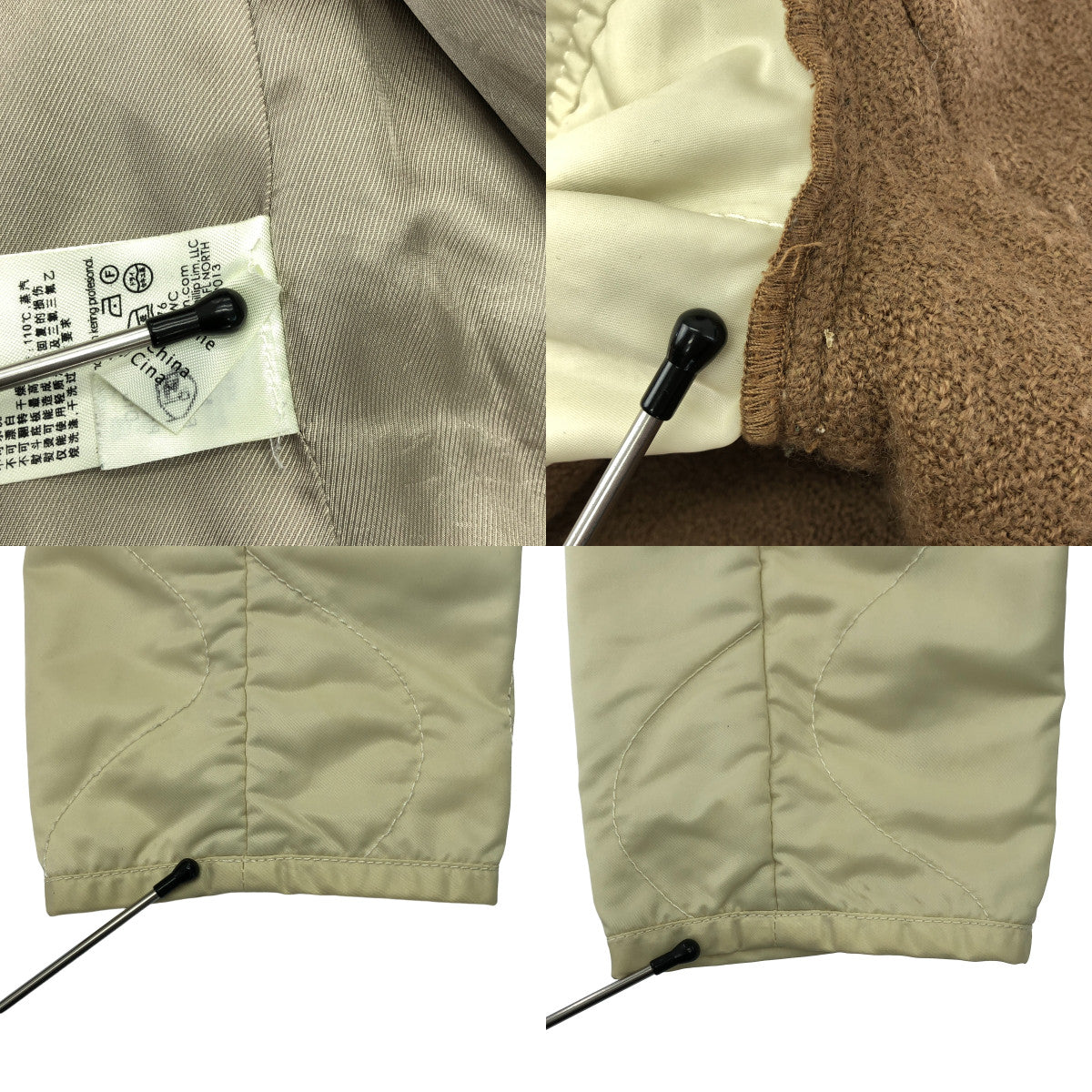 3.1 Phillip Lim / スリーワンフィリップリム | 袖切替 アーミー コート | 2 | ベージュ/アイボリー | レディース