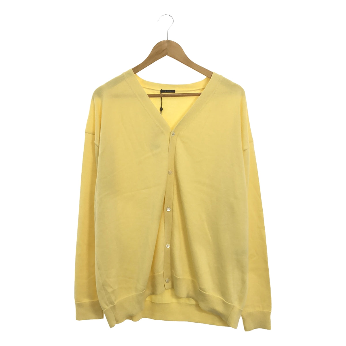 [Good Condition] LENO | 2023SS | COTTON KNIT CARDIGAN | 1 | Yellow | Men's