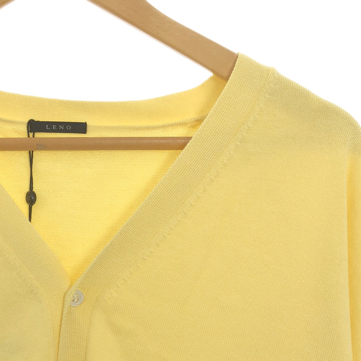 [Good Condition] LENO | 2023SS | COTTON KNIT CARDIGAN | 1 | Yellow | Men's