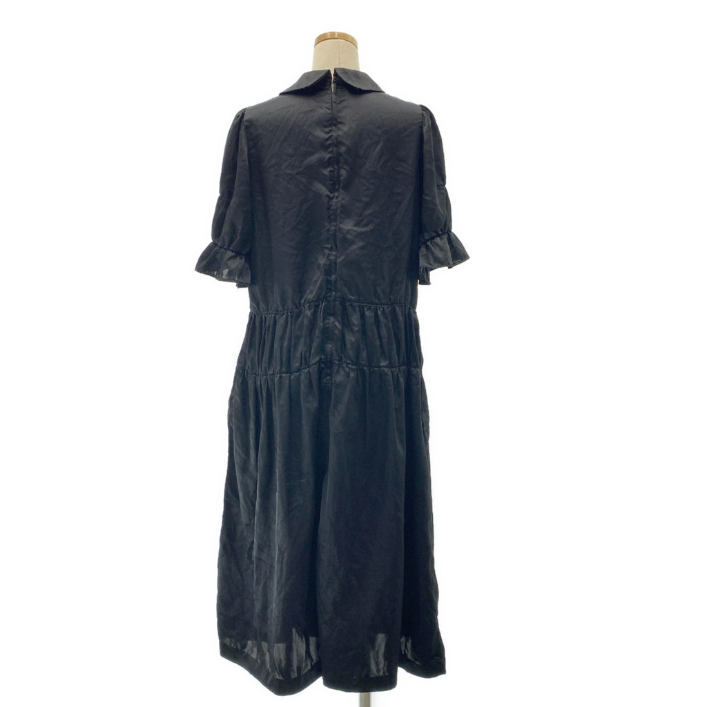 COMME des GARCONS COMME des GARCONS / 콤콤 | 2018AW | 제품 가공 라운드 컬러 라운드 칼라 프릴 원피스 | S |