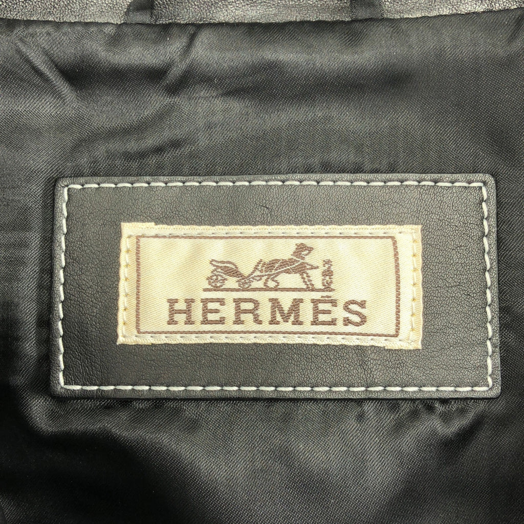 HERMES / 헤르메스 | 2023AW | 송아지 가죽 블레이드 자수 재킷 | 50 | 남성
