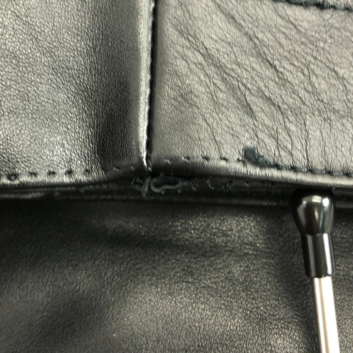 [狀況良好] 愛馬仕 | 2023 秋冬 | 小牛皮編織刺繡外套 | 50碼 | 黑色 | 男款