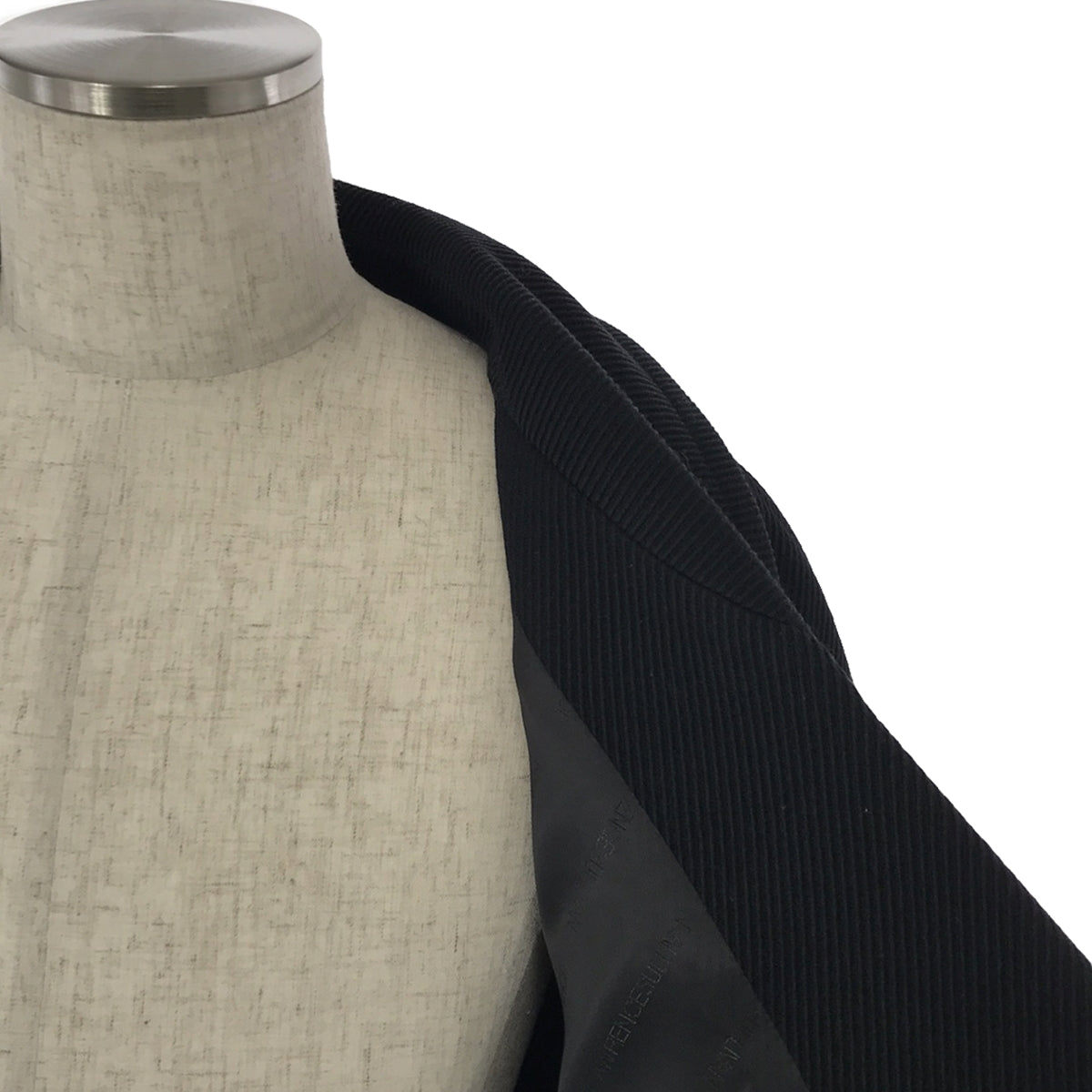 [新作] 約翰·勞倫斯·沙利文 / 約翰·勞倫斯·沙利文 | 2022 秋冬 | KERSEY WOOL OVERSIZED COAT 羊毛斜紋布大衣 | 44 |黑色 |男士