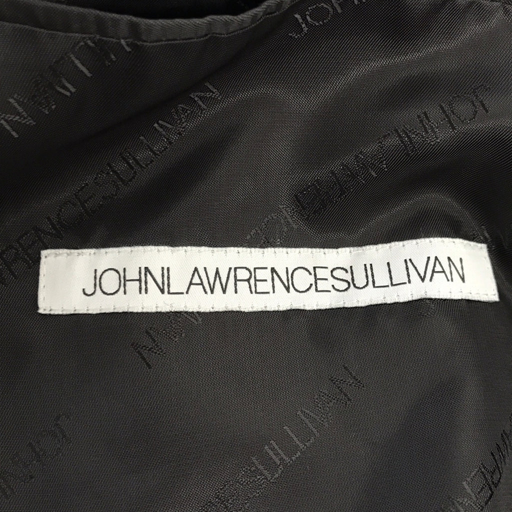 [新作] 約翰·勞倫斯·沙利文 / 約翰·勞倫斯·沙利文 | 2022 秋冬 | KERSEY WOOL OVERSIZED COAT 羊毛斜紋布大衣 | 44 |黑色 |男士