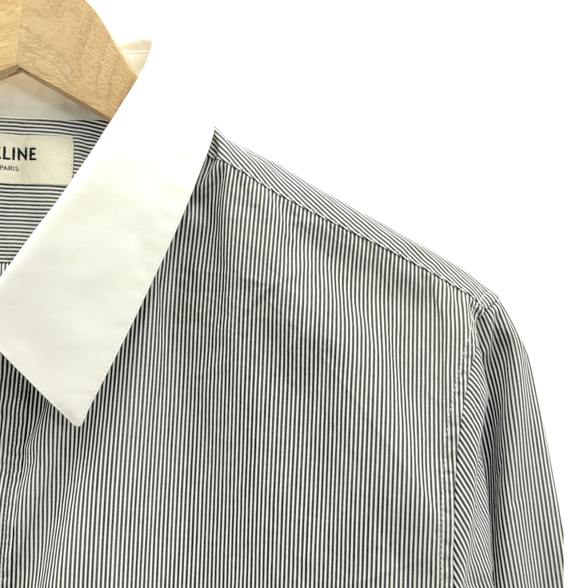 CELINE | 2022AW | Striped regular collar dress shirt |