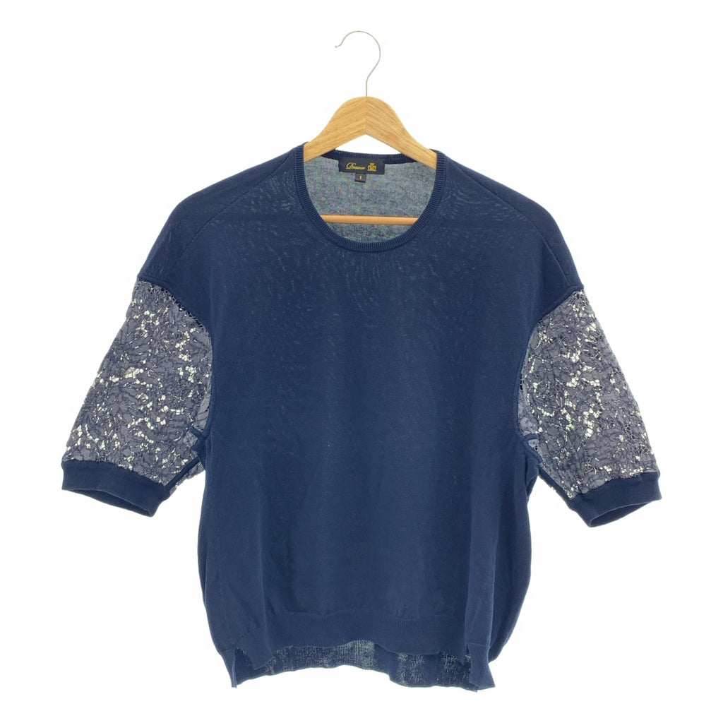 Drawer / ドゥロワー | 16Gコットンレースニット トップス | 1 | レディース