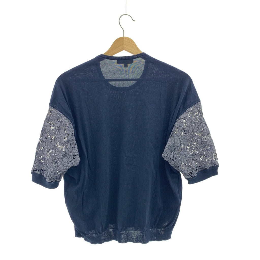 Drawer / ドゥロワー | 16Gコットンレースニット トップス | 1 | レディース