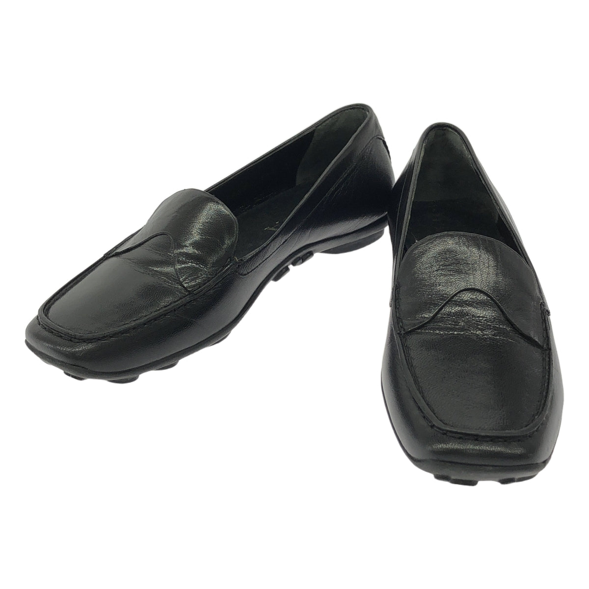 PRADA / 프라다 | 가죽 로퍼 가죽 신발 | 34 1/2 | 블랙 | 여성
