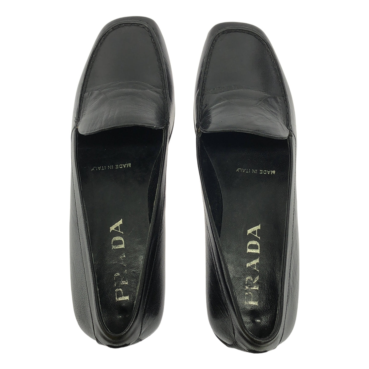 PRADA / 프라다 | 가죽 로퍼 가죽 신발 | 34 1/2 | 블랙 | 여성